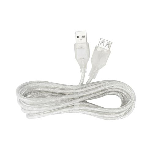 CABLE USB HEMBRA X USB MACHO TRANSP. 1.5MT