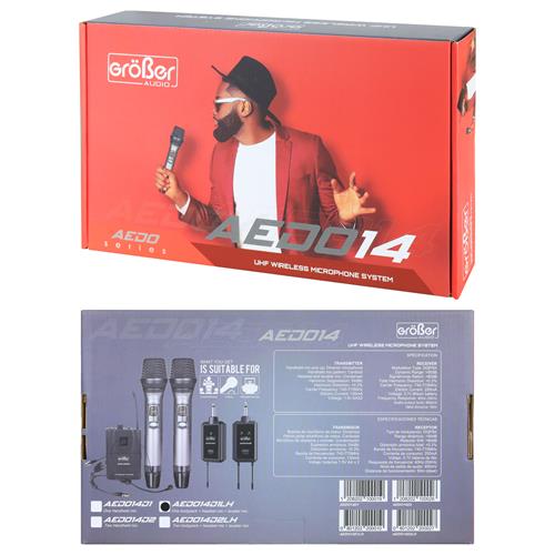 MICROFONO INALAMBRICO UHF CORBATA/DIADEMA AEDO SERIES