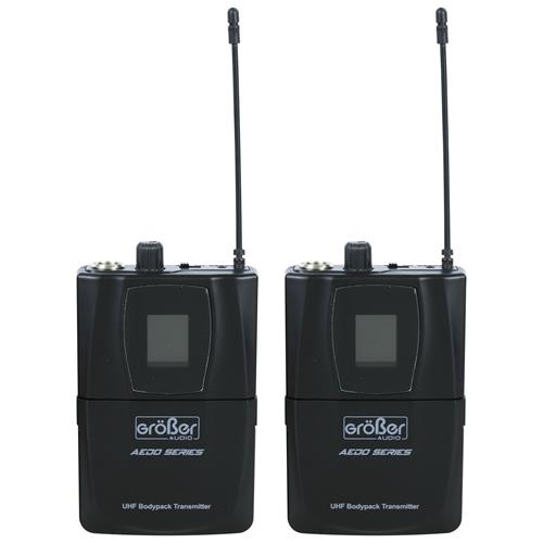 MICROFONO DOBLE UHF CORBATA/DIADEMA AEDO SERIES