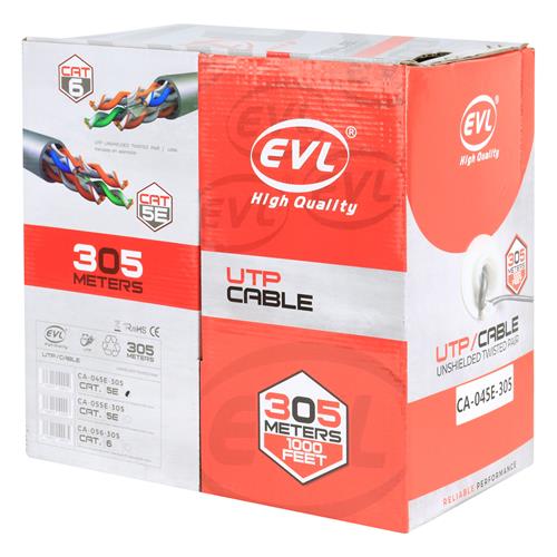 CABLE UTP X ROLLO (305MT) CAT.5E GRIS