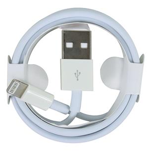 CABLE USB MACHO X LIGHTNING IPHONE/IPAD NEGRO 1MT