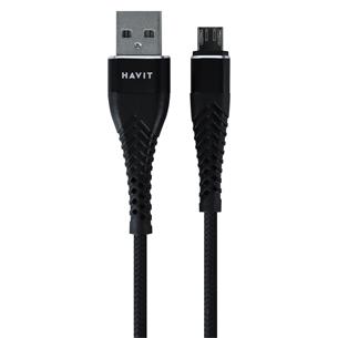 CABLE USB MACHO X MICRO USB NEGRO 1MT