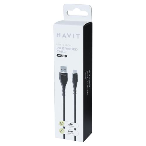 CABLE USB MACHO X MICRO USB NEGRO 1MT