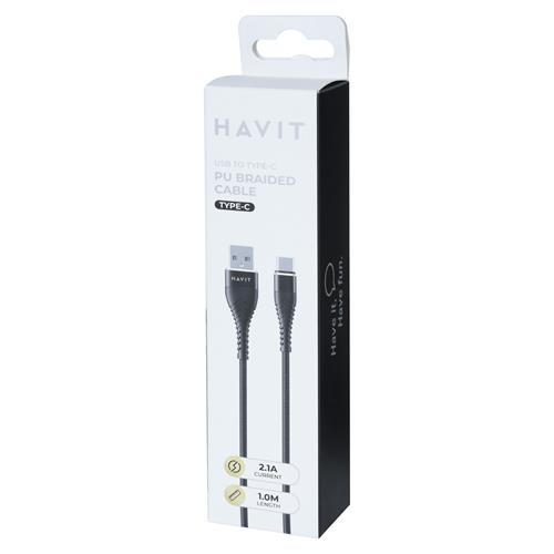 CABLE USB MACHO X TIPO C NEGRO 1MT