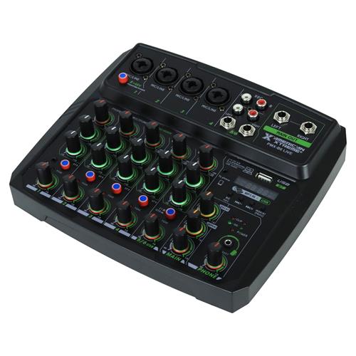 CONSOLA PASIVA 6 CH C/USB/BT/PC LINK/TRANSMISIONES