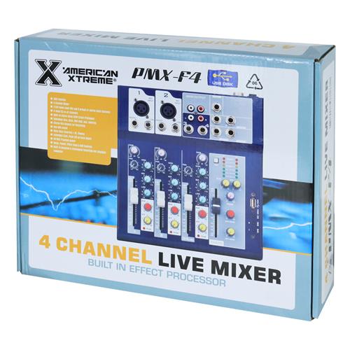 CONSOLA PASIVA 4 CH C/USB/BT