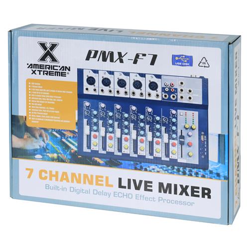 CONSOLA PASIVA 7 CH C/USB/BT