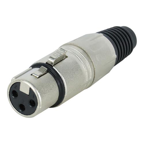 JACK CANON (XLR) METALICO NIQUELADO - CLA