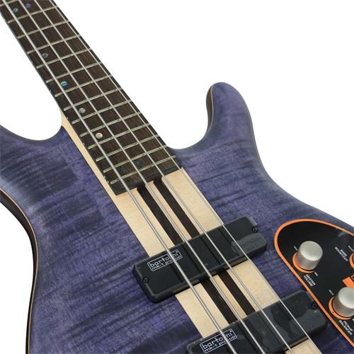 BAJO ELECT. 4 CUERDAS ARTISAN NEGRO AZULADO OPEN PORE