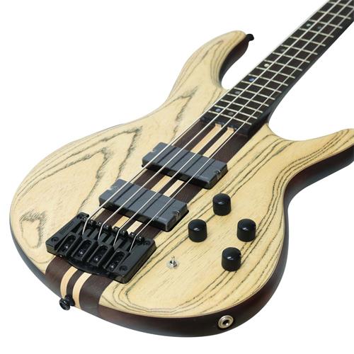 BAJO ELECT. 4 CUERDAS ARTISAN GRABADO NATURAL C/ESTUCHE