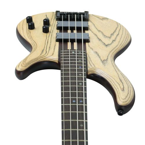 BAJO ELECT. 4 CUERDAS ARTISAN GRABADO NATURAL C/ESTUCHE