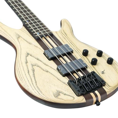 BAJO ELECT. 4 CUERDAS ARTISAN GRABADO NATURAL C/ESTUCHE