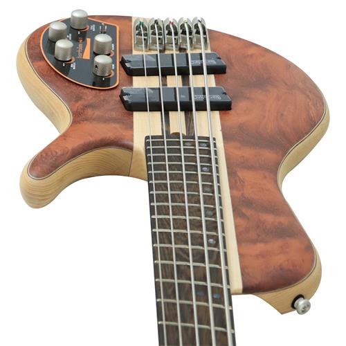 BAJO ELECT. 5 CUERDAS ARTISAN BUBINGA NATURAL OPEN PORE C/ESTUCHE