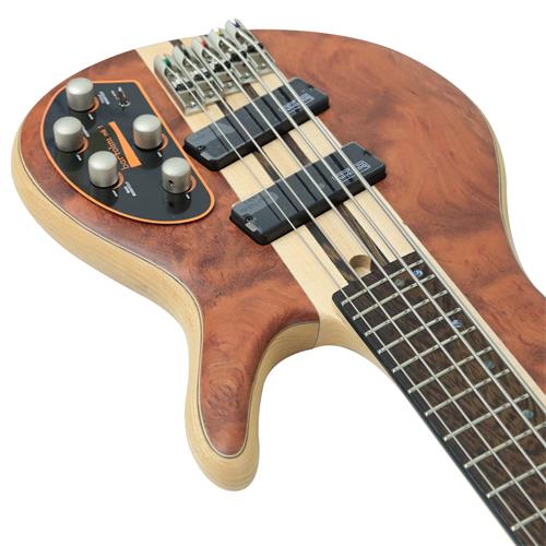 BAJO ELECT. 5 CUERDAS ARTISAN BUBINGA NATURAL OPEN PORE C/ESTUCHE