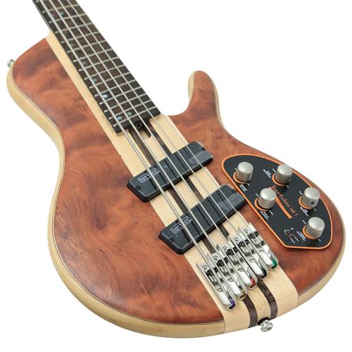 BAJO ELECT. 5 CUERDAS ARTISAN BUBINGA NATURAL OPEN PORE C/ESTUCHE