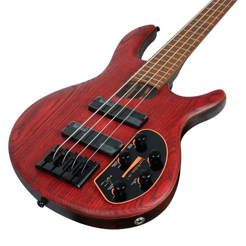 BAJO ELECT. 4 CUERDAS ARTISAN ROJO BURGUNDY OPEN PORE