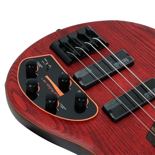 BAJO ELECT. 4 CUERDAS ARTISAN ROJO BURGUNDY OPEN PORE