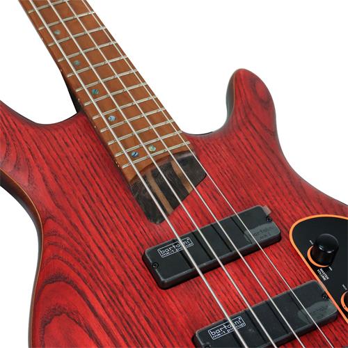 BAJO ELECT. 4 CUERDAS ARTISAN ROJO BURGUNDY OPEN PORE