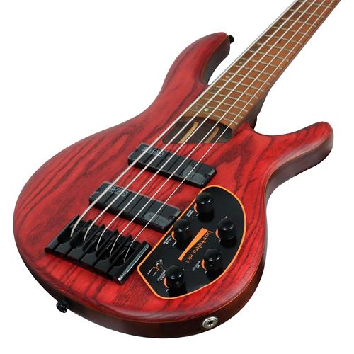 BAJO ELECT. 5 CUERDAS ARTISAN ROJO BURGUNDY OPEN PORE