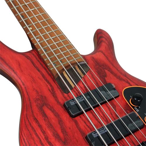 BAJO ELECT. 5 CUERDAS ARTISAN ROJO BURGUNDY OPEN PORE