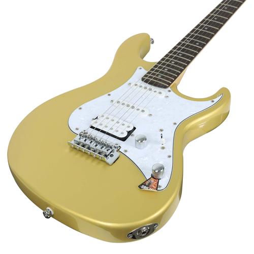 GUITARRA ELECTRICA G CHAMPAGNE DORADO METALICO