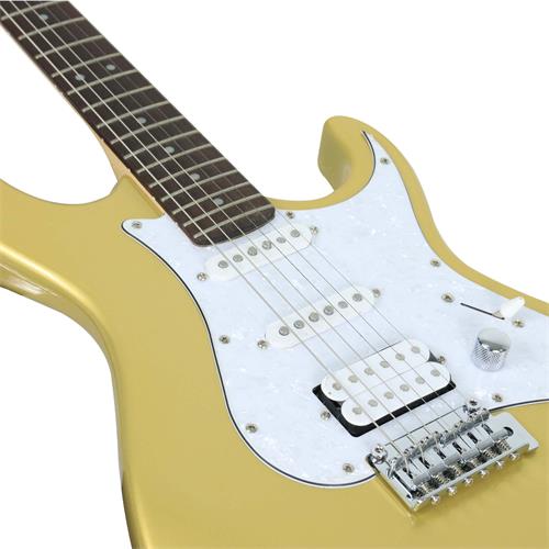 GUITARRA ELECTRICA G CHAMPAGNE DORADO METALICO