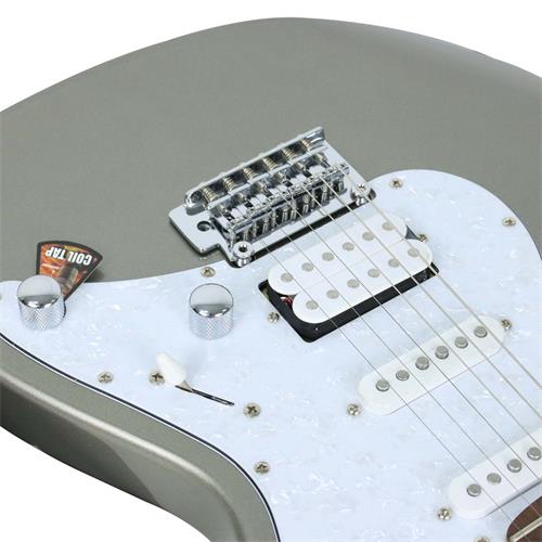 GUITARRA ELECTRICA G PLATEADO METALICO