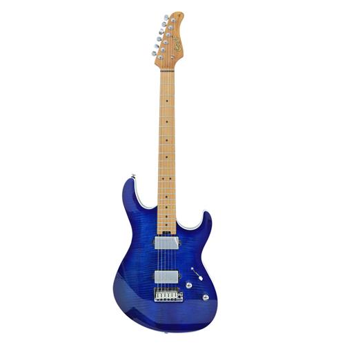 GUITARRA ELECTRICA G C/MIC. VOICED TONE VTH-77 AZUL BURST BRILLANTE
