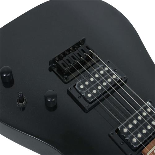 GUITARRA ELECTRICA KX CON MICROFONO POWERSOUND NEGRO METALICO - DESC