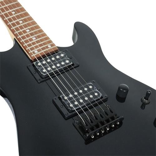 GUITARRA ELECTRICA KX CON MICROFONO POWERSOUND NEGRO METALICO - DESC