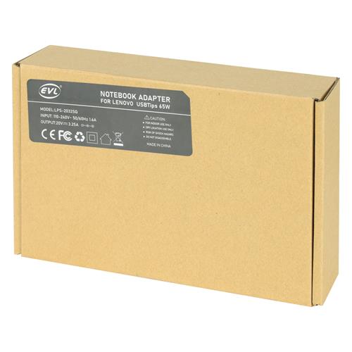 ADAPTADOR LAPTOP LENOVO PUNTA CUADRADA 20V-3.25A