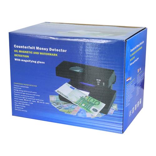 DETECTOR DE BILLETES 3 EN 1 CON DETECTOR MAGNETICO/LUZ UV/LUPA