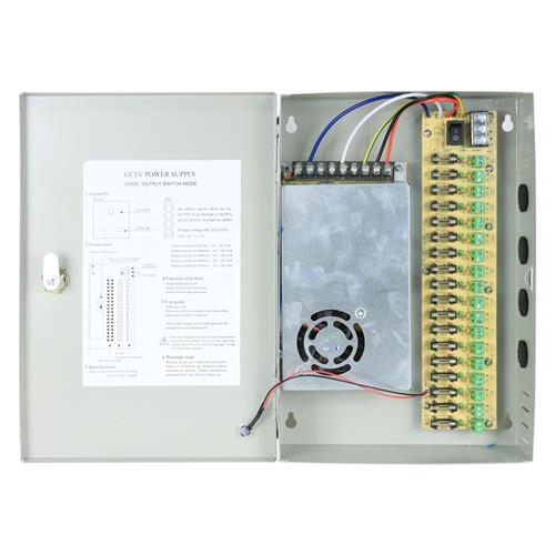PANEL FUENTE DE PODER 12V 25A P/CCTV