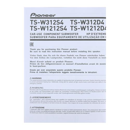 PARLANTE 12 2X4 OHM-1600W CHAMPION - DESC