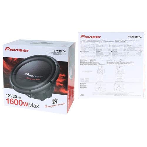 PARLANTE 12 2X4 OHM-1600W CHAMPION - DESC