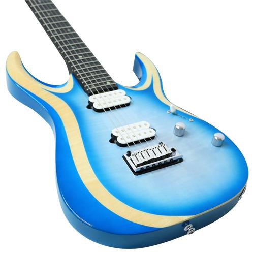 GUITARRA ELECTRICA X C/MIC. FISHMAN FLUENCE  HIELO POLAR BURST C/ESTUCHE