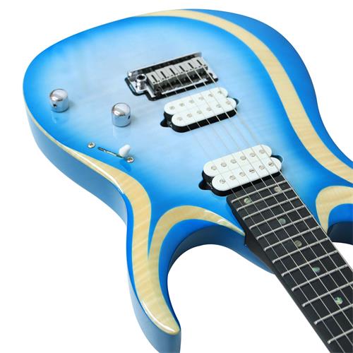 GUITARRA ELECTRICA X C/MIC. FISHMAN FLUENCE  HIELO POLAR BURST C/ESTUCHE