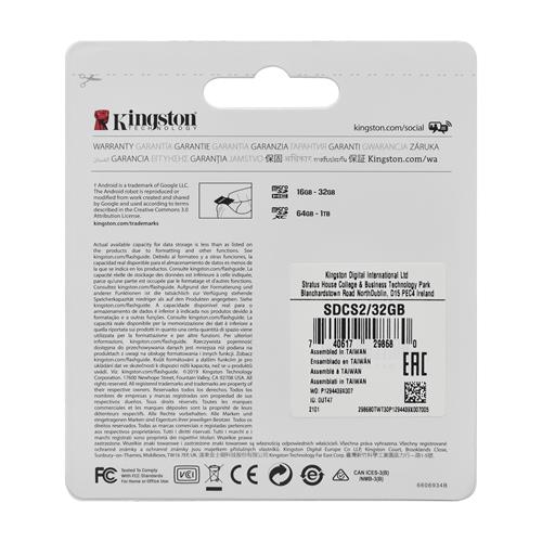 TARJETA MICRO SDHC 32GB CLASE 10 - CLA