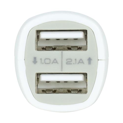 ADAPTADOR DE CORRIENTE INTELIGENTE PARA CARRO 5V-2.1A C/2 USB
