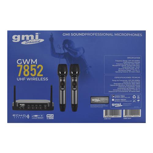 MICROFONO INAL. PROFESIONAL DOBLE UHF