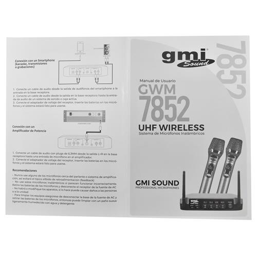 MICROFONO INAL. PROFESIONAL DIADEMA (2) UHF