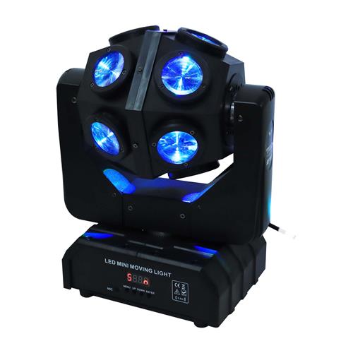 LUZ LED ROBOTICA GIRO INFINITO 12X10W RGBW