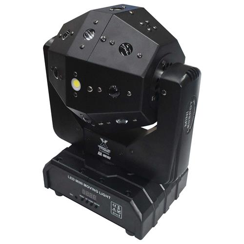 LUZ LED ROBOTICA GIRO INFINITO 16X3W + LASER + STROBE