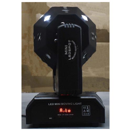 LUZ LED ROBOTICA GIRO INFINITO 16X3W + LASER + STROBE