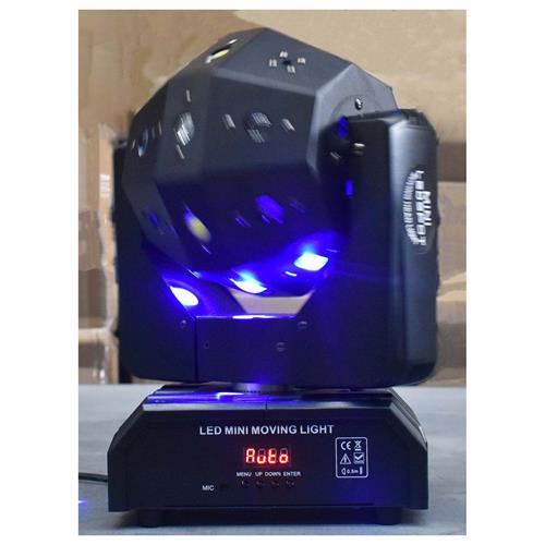 LUZ LED ROBOTICA GIRO INFINITO 16X3W + LASER + STROBE