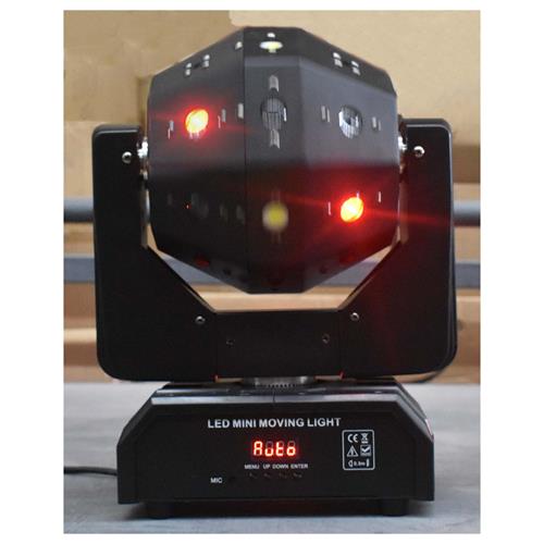 LUZ LED ROBOTICA GIRO INFINITO 16X3W + LASER + STROBE