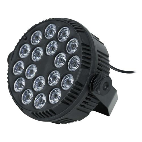 LUZ LED PAR 18x1.5W/3 EN 1 RGB