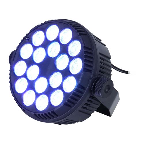 LUZ LED PAR 18x1.5W/3 EN 1 RGB