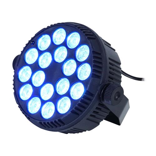 LUZ LED PAR 18x1.5W/3 EN 1 RGB