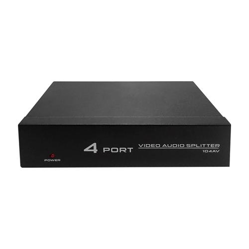 SPLITTER AUDIO Y VIDEO 4 VIAS = FJ-104AV